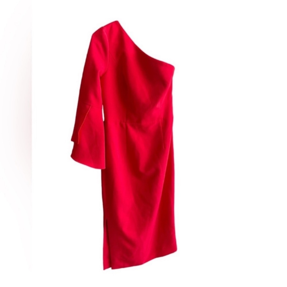MILLY One-Sleeve Sheath Dress Size 0 - Picture 3 of 13
